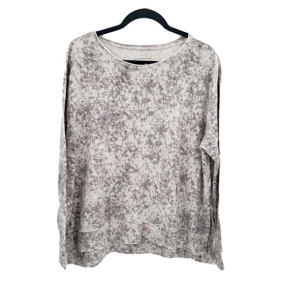 Rachel Hollis Tie Dye Pullover Knit Top Women Size Medium Long Sleeve Sweatshirt